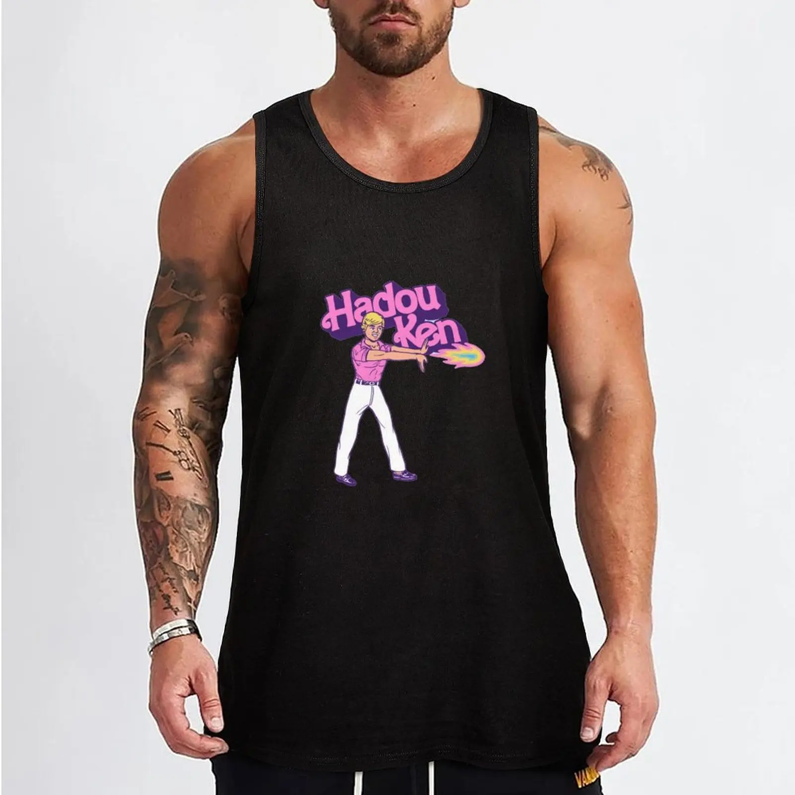 Hadou-KEN Tank Top Male clothes male top Men's gym