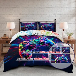 3PC Game Console Duvet Cover, 1 Duvet Cover+2 Pillowcases, Digital Printing Technology, Comfortable Four Season Home Decoration
