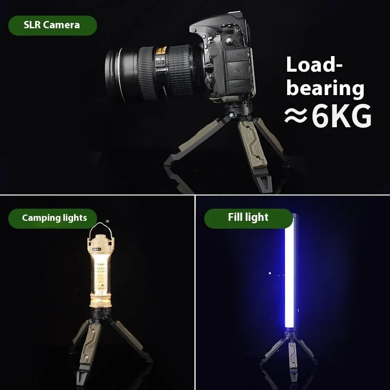 

Tripod Stand for Camera Phone Light Camping Outdoor Men Stable Mount Desktop Holder Vlogging Live Streaming Photography Bracket