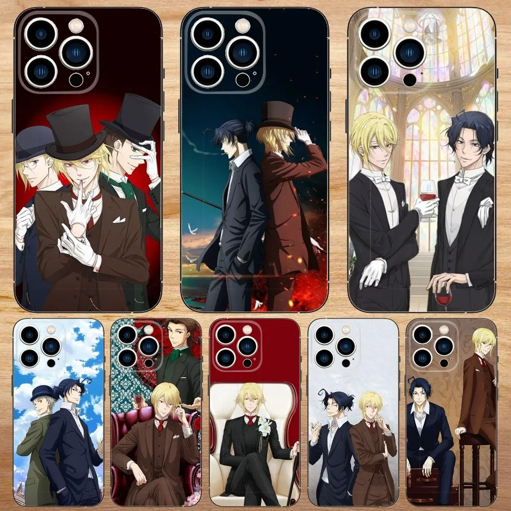 Anime Moriarty The Patriot Phone Case For iPhone15,14,13,12,11,Pro,Max,Plus,Mini,X,XS,XR,8,7,6,S,Plus,SE Soft Black Case