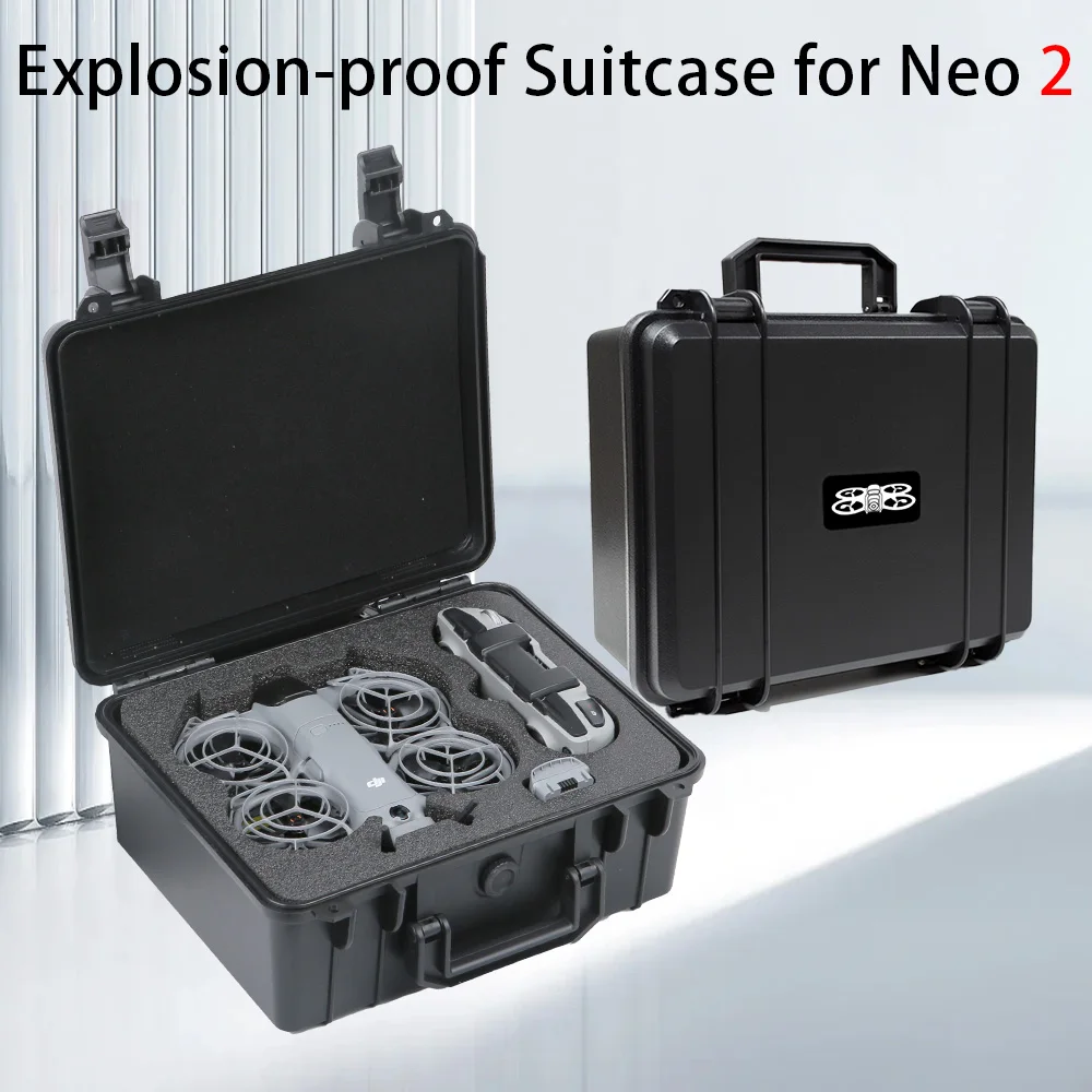 Tragbare Sicherheitsbox für DJI NEO 2, explosionsgeschützte Box, Hartschalen-Tragekoffer für DJI RC N3 Drohnenzubehör