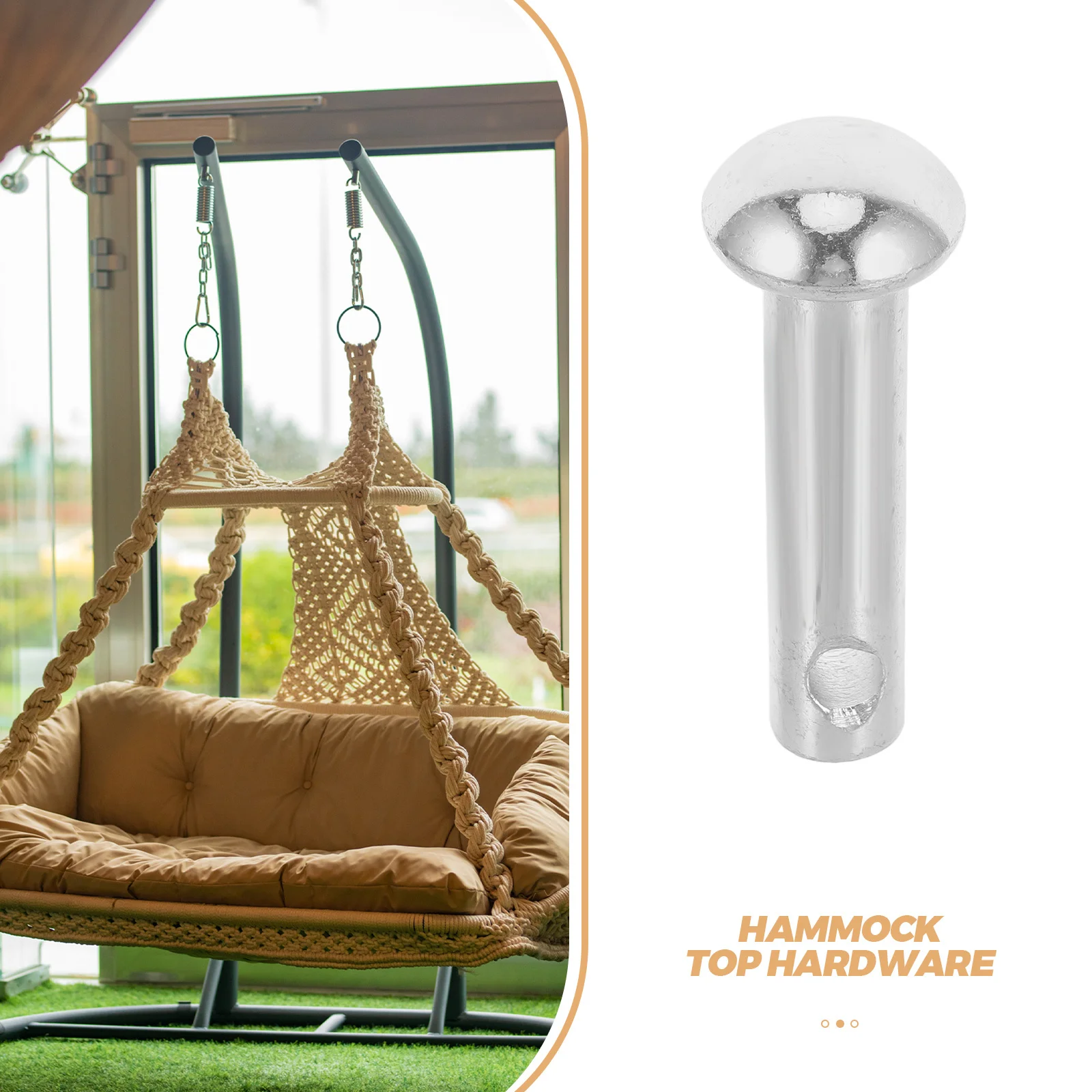 2 قطعة كرسي معلق عالي التحمل دبوس أرجوحة معدني للشرفة لحديقة الفناء والأثاث الخارجي للسلامة والثبات