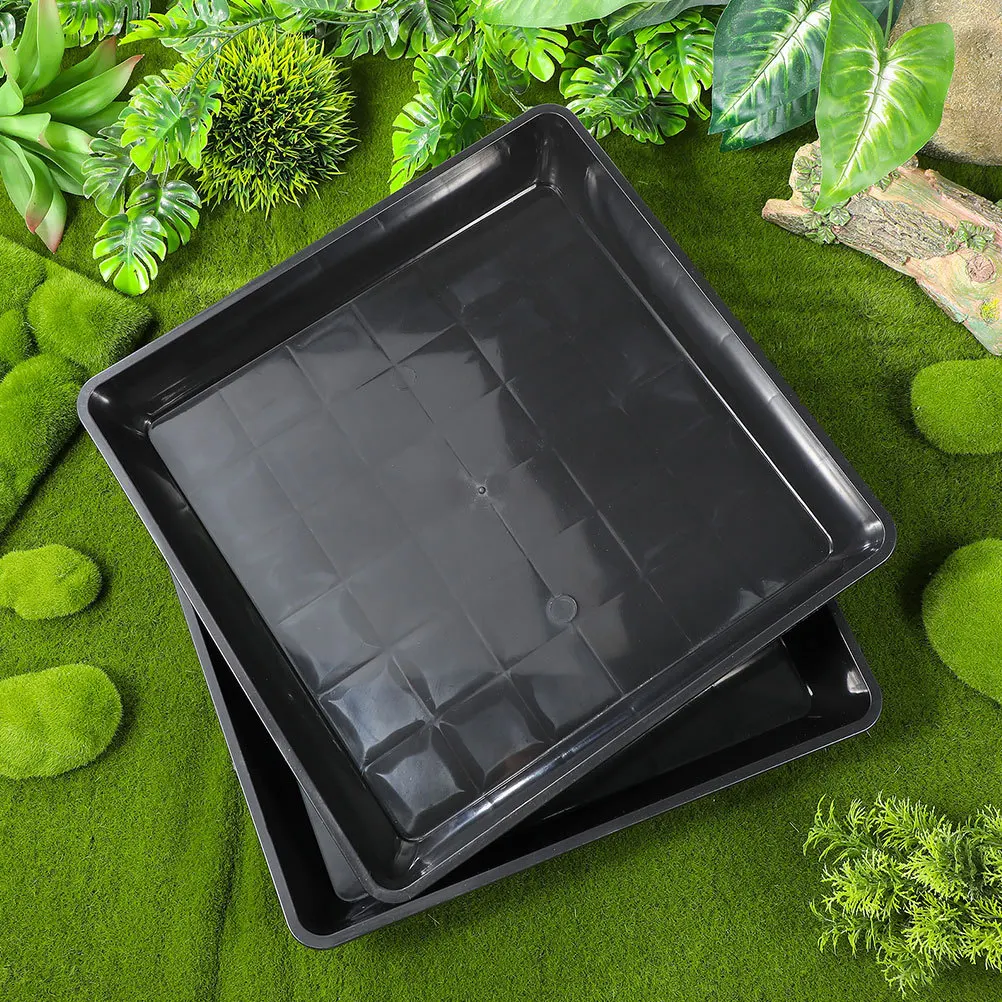 

2pcs Flower Pot Tray Large Thickened Plastic Planter Saucer For Indoor Plants Bonsai Drainage Water Catcher Drip Tray Plant