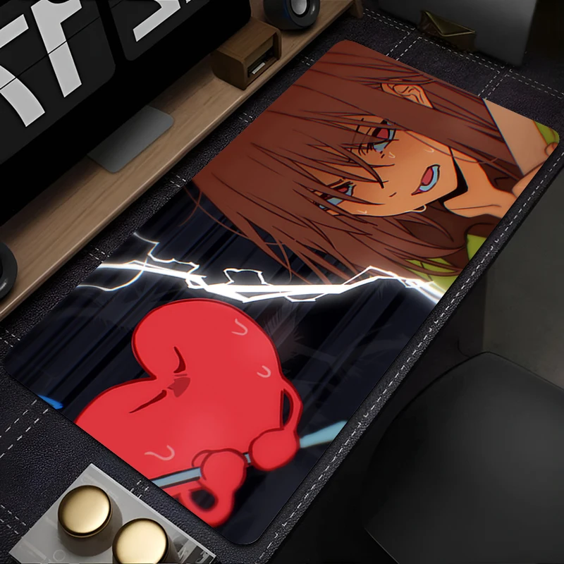 Mauspad Deltarune Computerspiel Mauspad Gaming-Zubehör Großer rutschfester Druck Schreibtischunterlage Tastaturpad PC HD Anime Mousepad