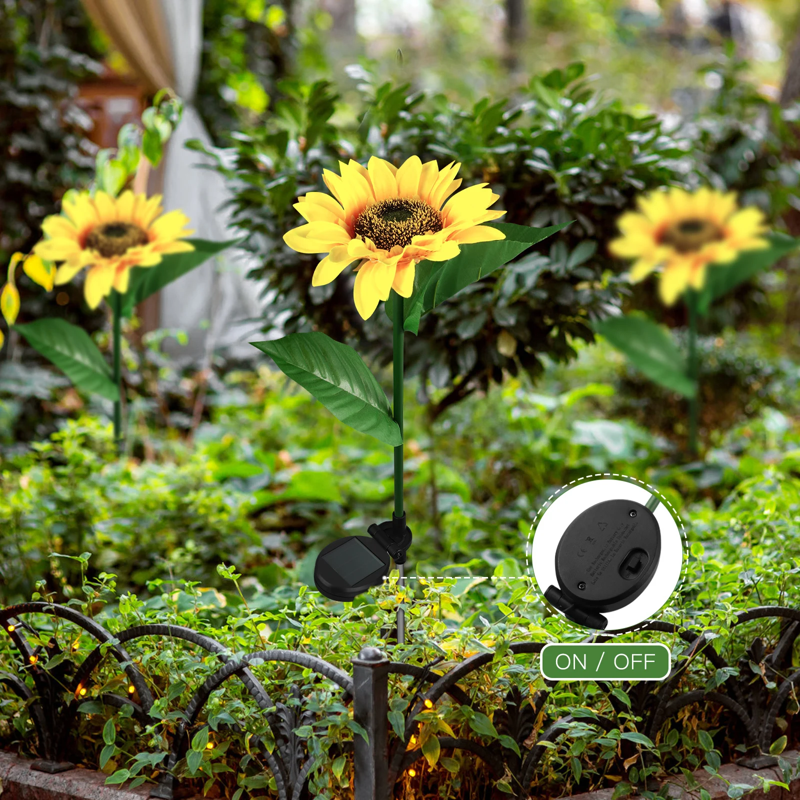 

2 Pcs Pineapple Solar Light Panels LED Lamps Replacement for Outdoor Garden Lights Wrought Iron Decorative Lanterns Balcony