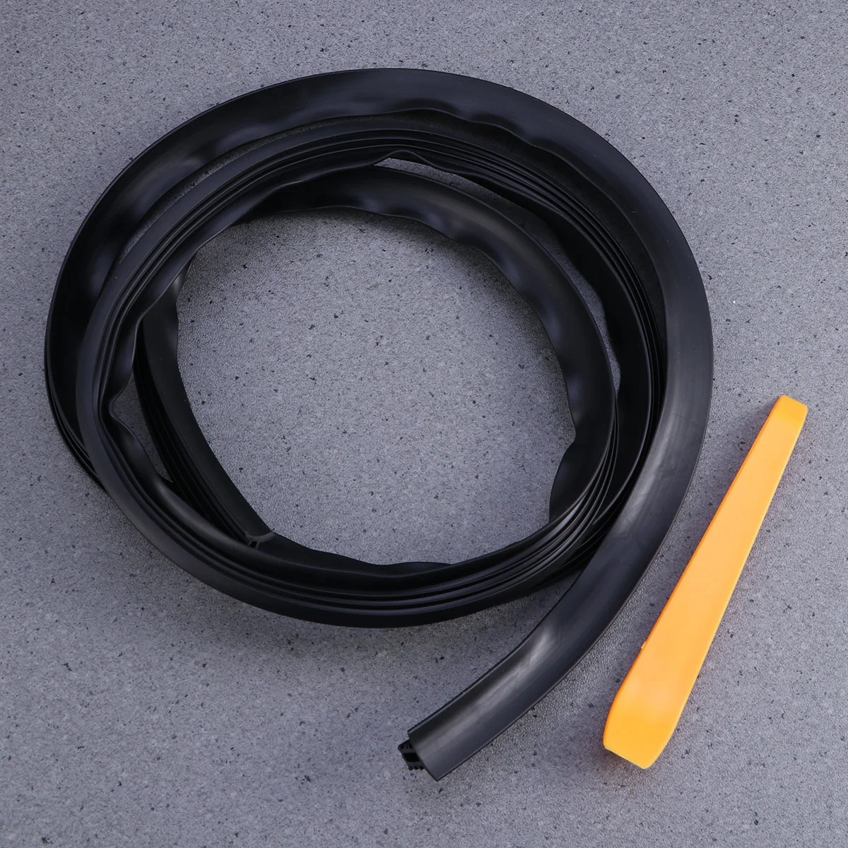 16 Meters Auto Windshield Trim Seal Strip Line DIY Decoration Flexible Gap Filler with Tool (Black)