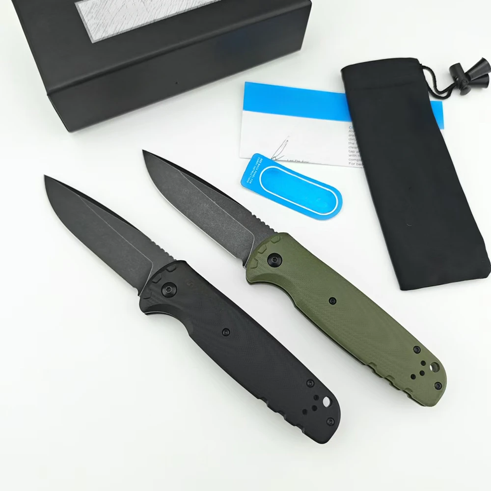 BM 4300 Pocket Folding Knife D2 Steel Sharp Blade G10 Ergonomic Handle EDC Knife Multifunction Ooutdoor& Daily Tools Men Gifts