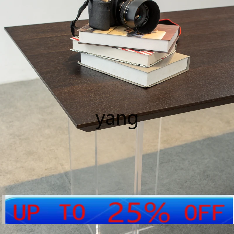 

LH acrylic floating desk light luxury modern home computer desk writing desk