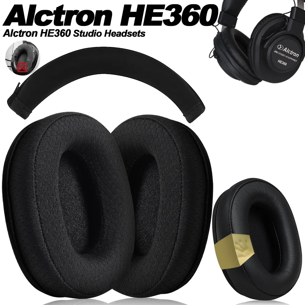 Replacement for Alctron HE360 Headband Ear Pads Earphone Cushions Headphones Protein Earmuff