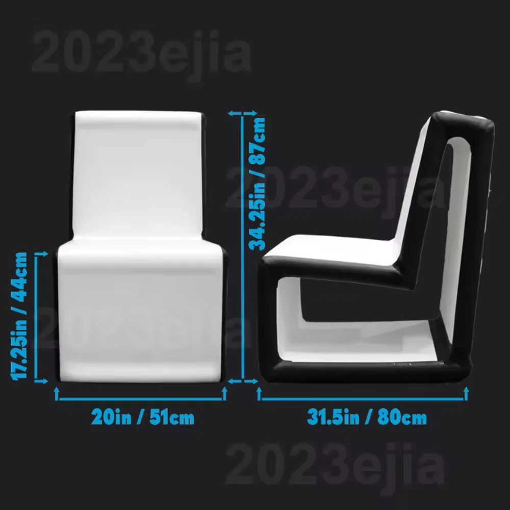 Portable Durable PVC Lightweight Inflatable Sofa Table Set Blow Up Air Sofa Table Furniture for Beach Camping Outdoor Travel