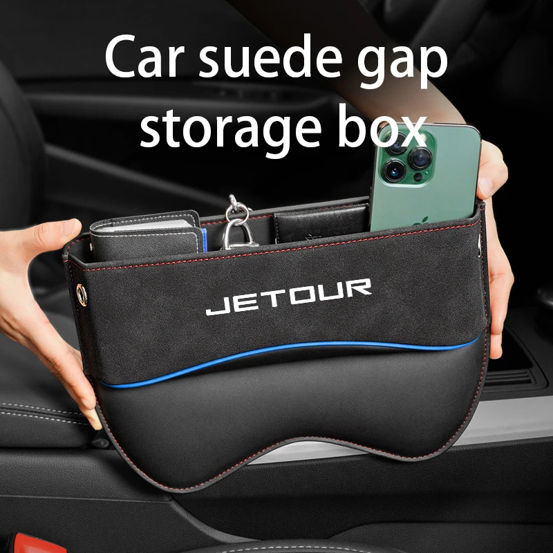 

Universal Suede Car Seat Gap Filler Organizer Box Auto Console Side Pocket For Jetour X70 X90 X95 X70S PLUS Dashing t2