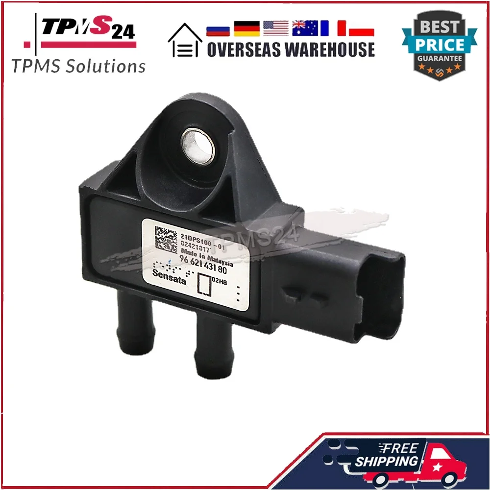 SENSOR de presión diferencial de escape EGR DPF para CITROEN PEUGEOT FIAT MINI 1,4 1,6 2,0 2,2 2,7 3,0 HDI 9662143180 9645022680