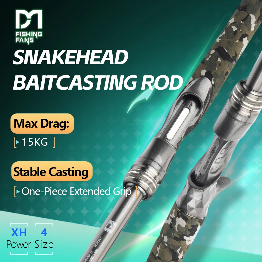 

Удочка для ловли сома и змееголова FISHINGFANS KUAISHA XH POWER, сверхмощная, с камуфляжной рукояткой из ЭВА, 2.1м, 2.28м, 2.4м, 2.7м