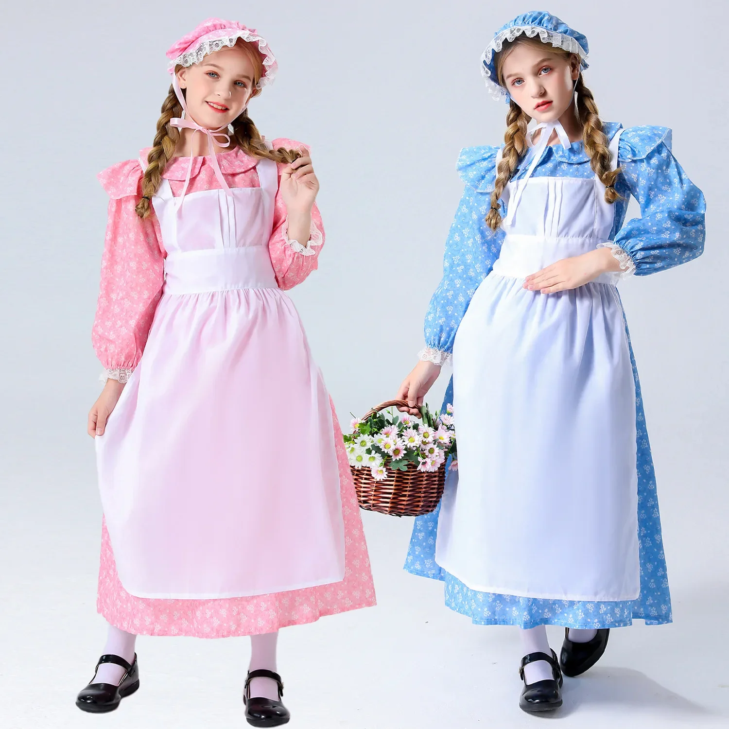 

Little Match Girl Cosplay Costume Children Farm Clothes