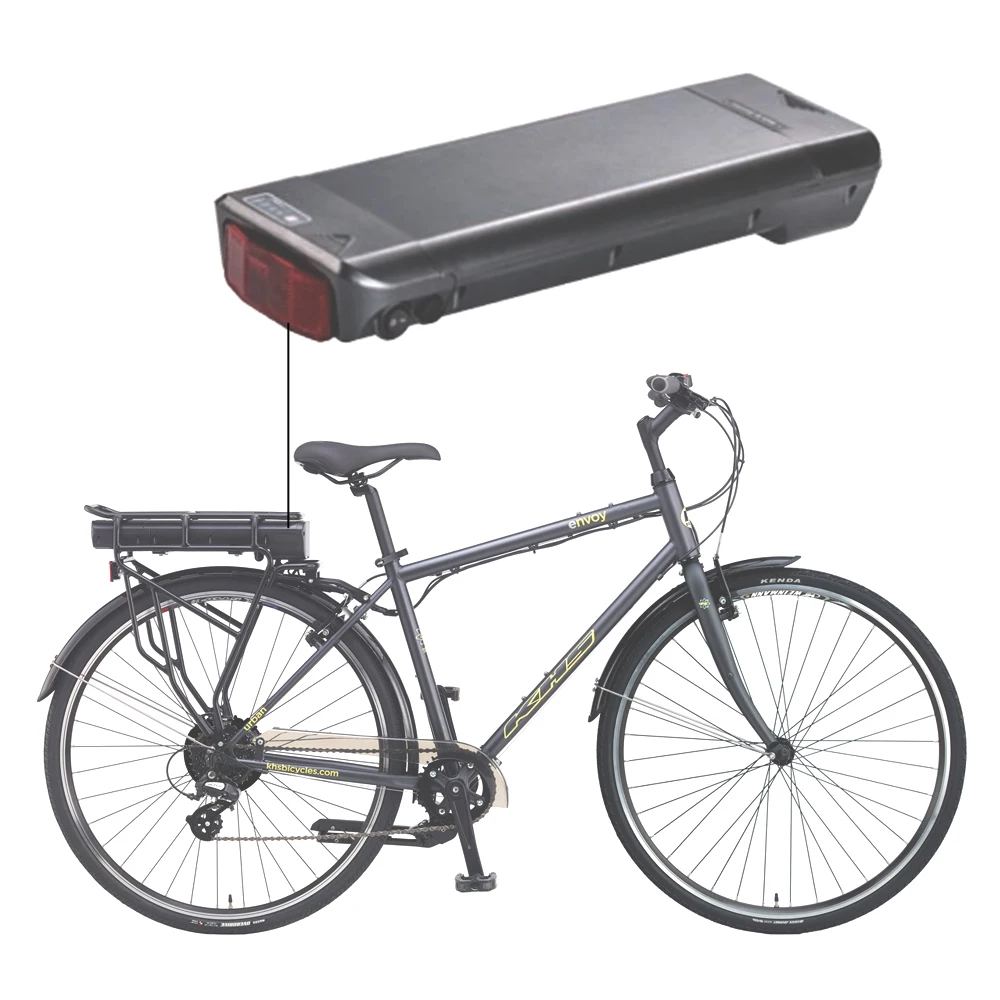 Rear Rack Carrier Akku Replacement Battery Pack for City Bike Luggage Ebike, 36V, 10Ah, 14Ah, 350W, 500W