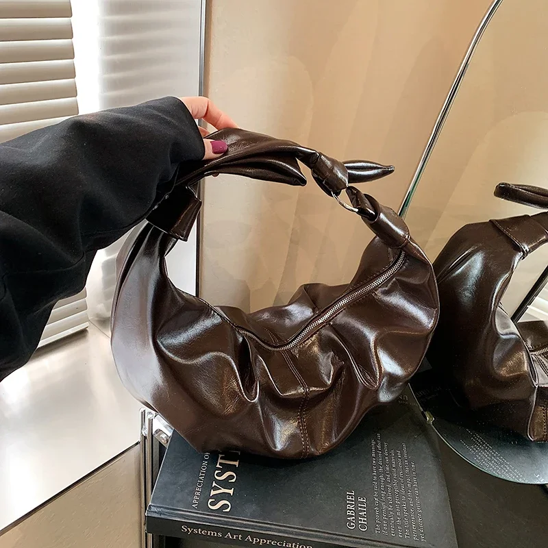 2024 بولي PU بلون حار بيع الأفاق حقيبة كروسبودي سستة شعبية موضة حقيبة كتف نسائية لينة تنوعا حقيبة يد بسيطة