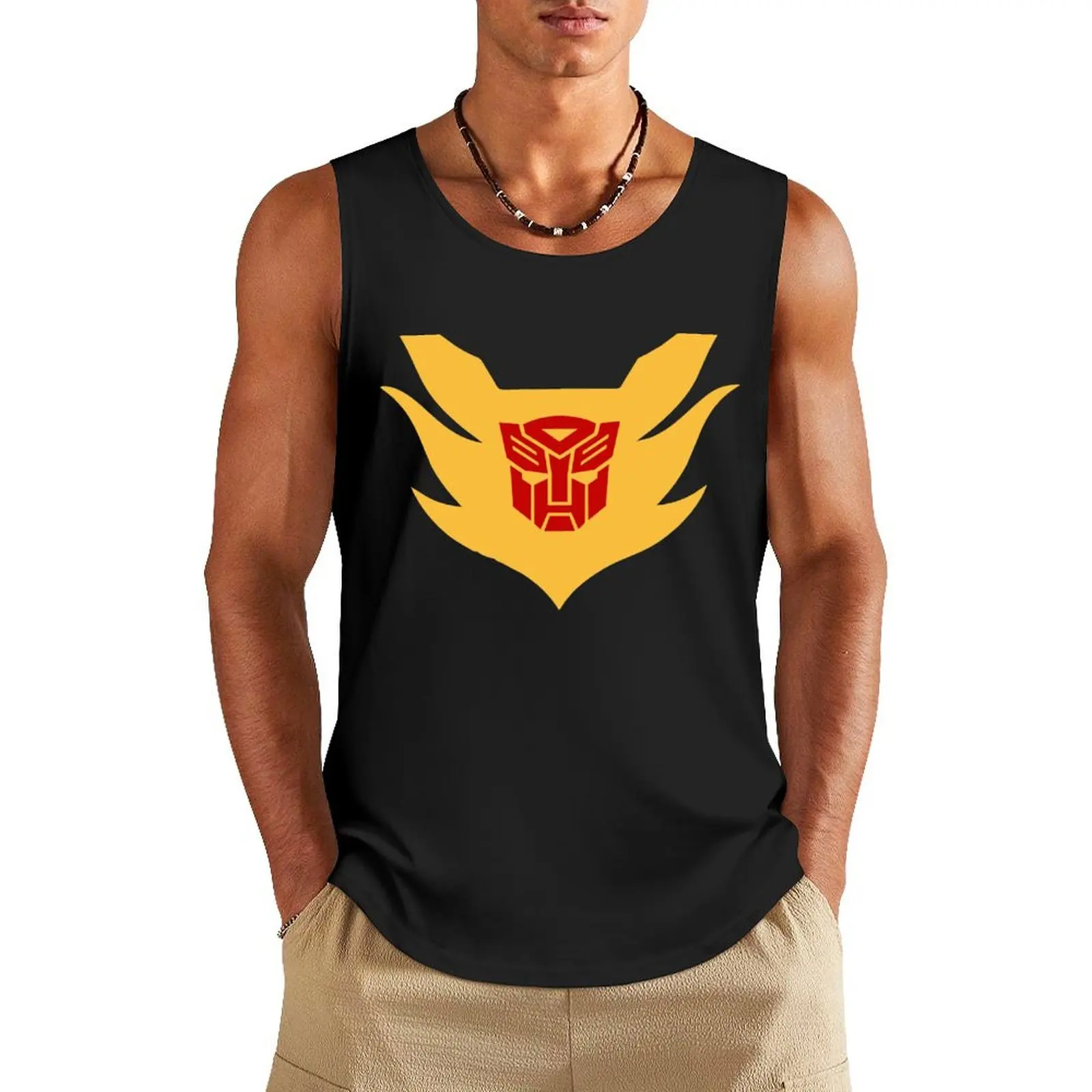 Hot Rod Tank Top clothes for men sleeveless shirt man mens clothing gym accessories men