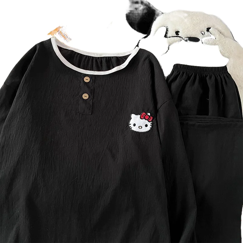 

Sanrios Hello Kittys Pajamas Cute Creative Cartoon New Style Ins Homewear Fashion Comfortable Fast Delivery Spring Thick Sweet