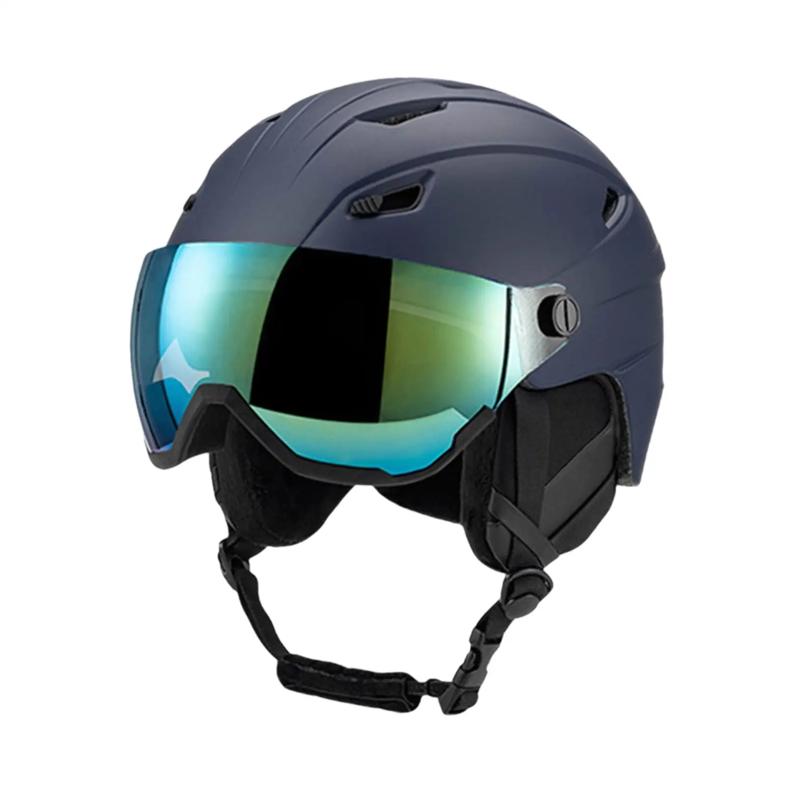 Casco para deportes de nieve con gafas de esquí, equipo protector cálido y cómodo a prueba de golpes, casco de esquí para nieve para monopatín de invierno al aire libre