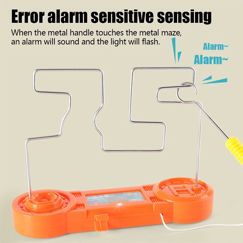 ألعاب المتاهة الكهربائية للأطفال ، سلك الطنانة ، لعبة صدمة الإصبع ، التطور الفكري ، تعليم العلوم ، مضحك