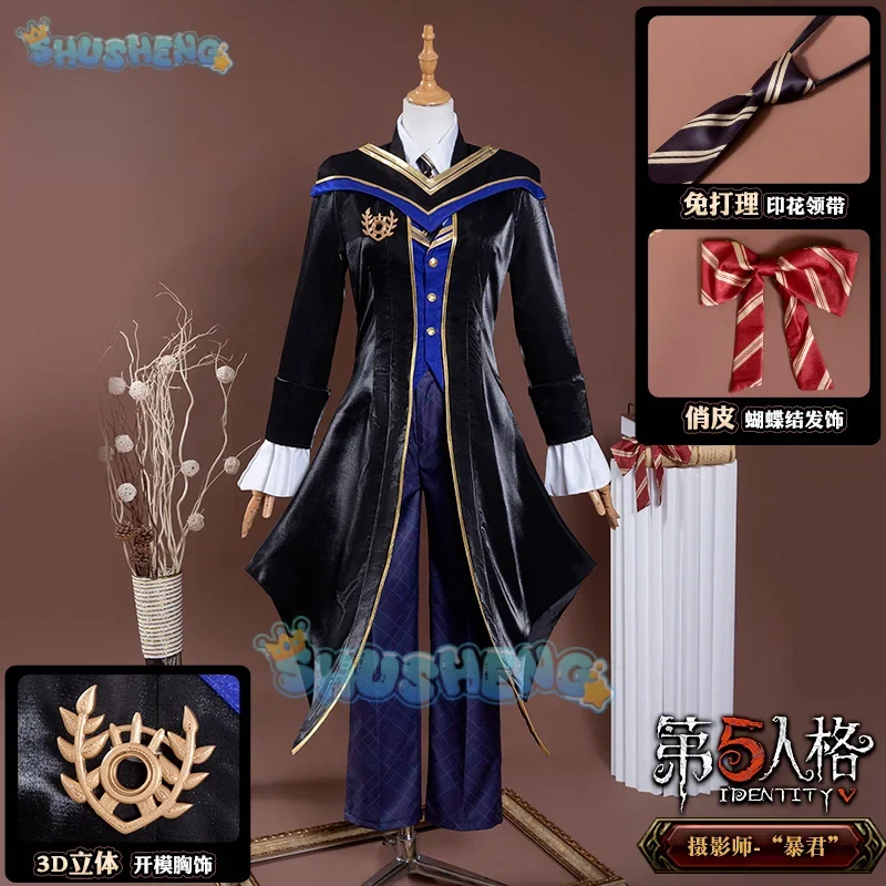 FC6Shusheng Identity V Joseph Photographer Ivory Tower Game Suit Unique Fashion Uniform Cosplay Costume Halloween Party Out@FC8！