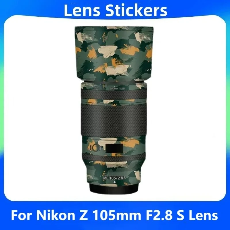 Para Nikon Z Macro 105mm F2.8 VR S antiarañazos lente de cámara pegatina abrigo película protectora Protector corporal cubierta de piel 105 2,8