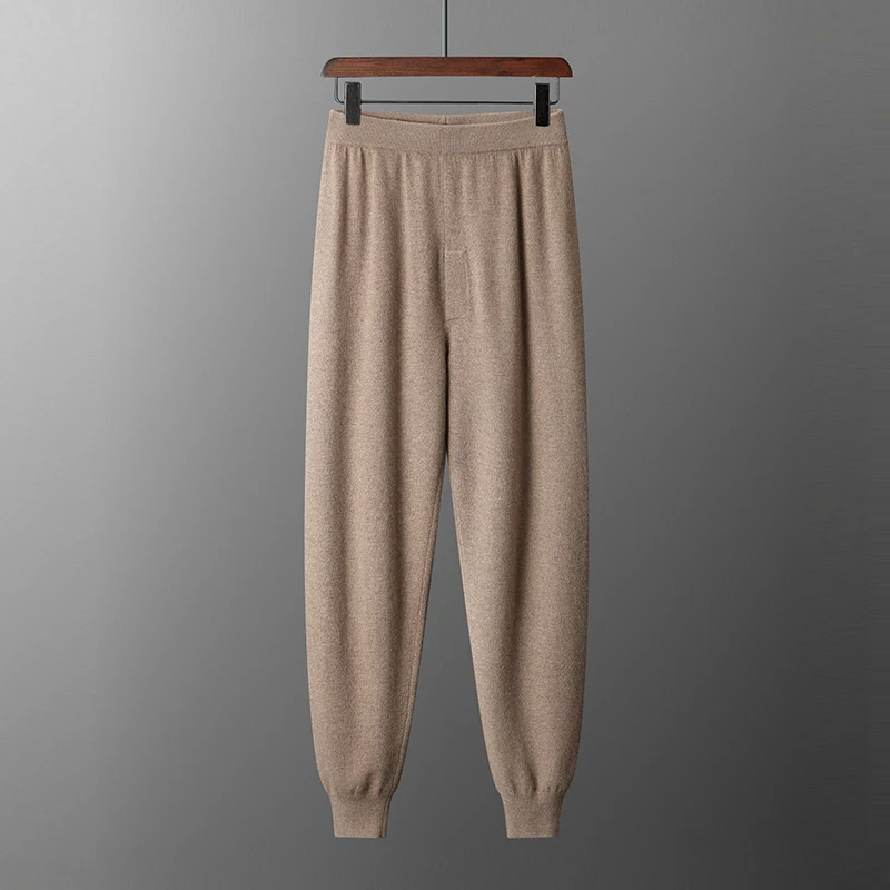 

DjzDsm 2025 New Men's Underpants 100% Cashmere Dense Soft Knitted Pants Autumn/Winter Men's Warm Pants Autumn Pants