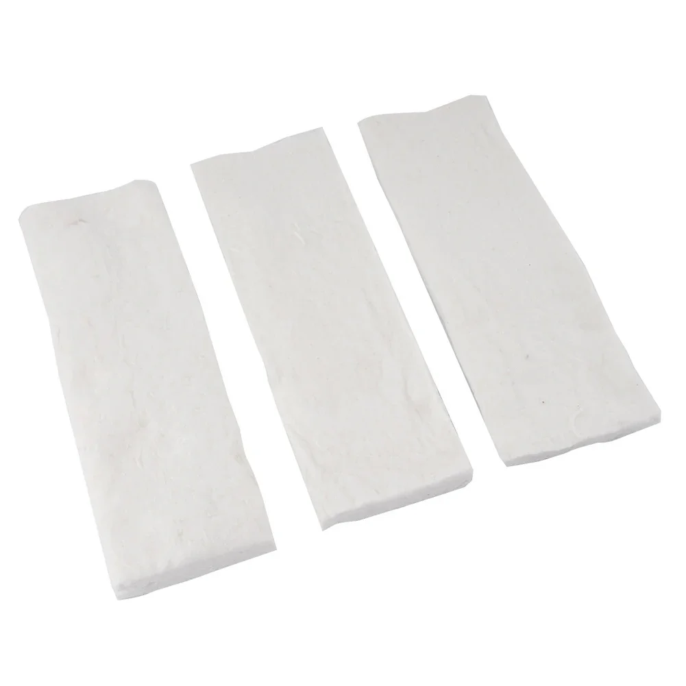 

Fiber Blanket Ceramic Sponge 1206 ℃ Leak-proof White 30*10*1.5cm/2.5cm 3pc Ceramic Fiber Blanket Firebox Firplace