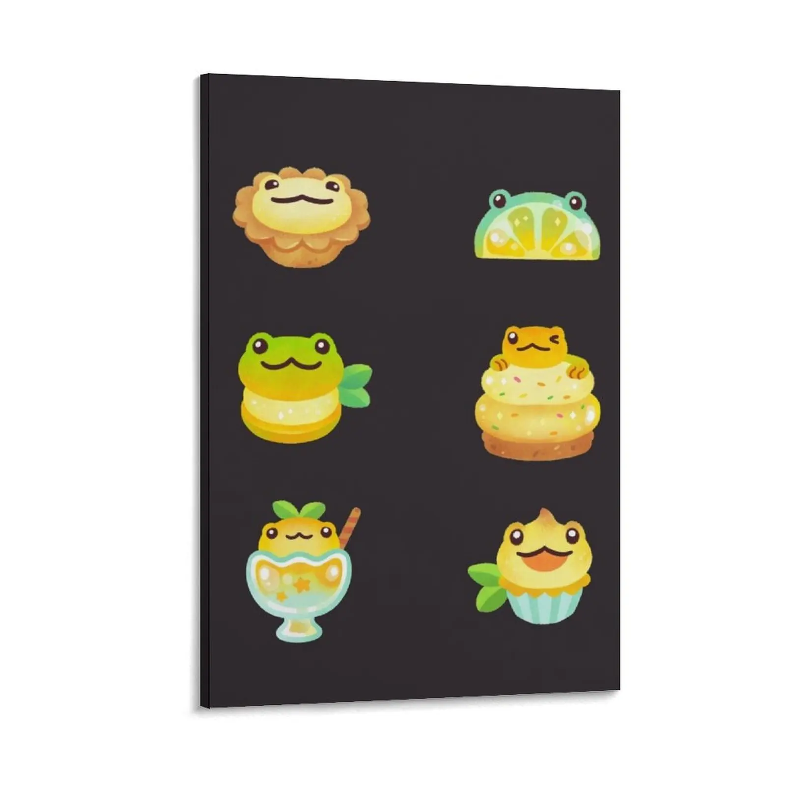 

Sweet Lemon frog - dark Canvas Painting Wall paintings room decor home and decoration