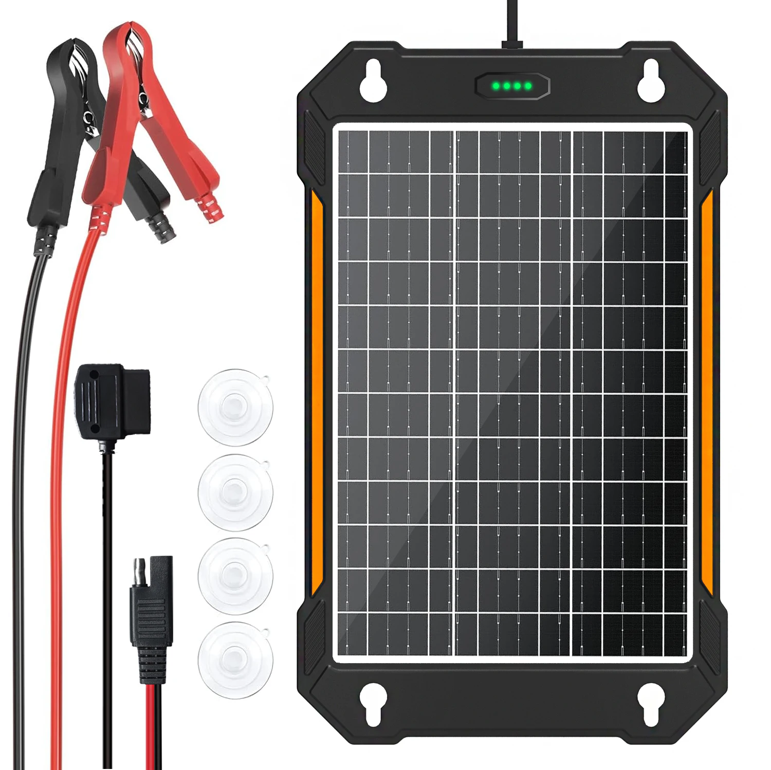 12V Portable Solar Battery Charger Panel Built with Upgraded Controller for RV Travel Camping Power Supply