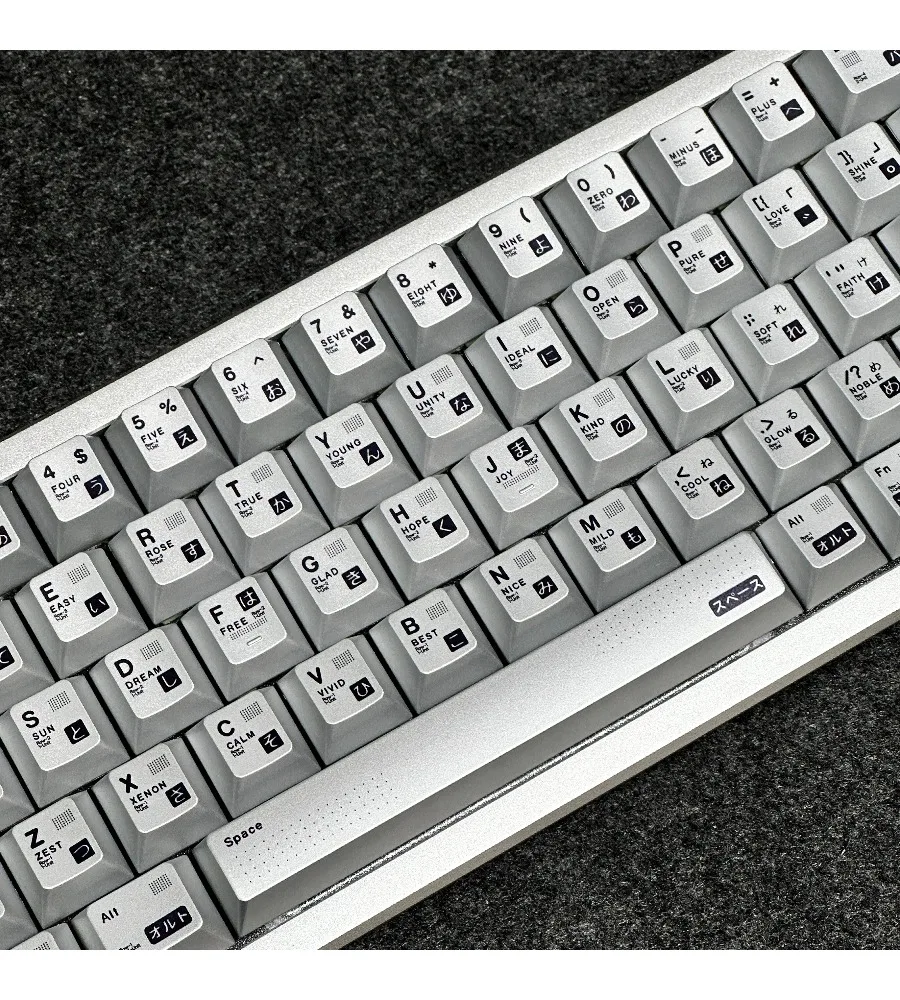 Metallic paint keycap engraved metal PBT hot sublimation original factory adapted magnetic axis mechanical axis keyboard