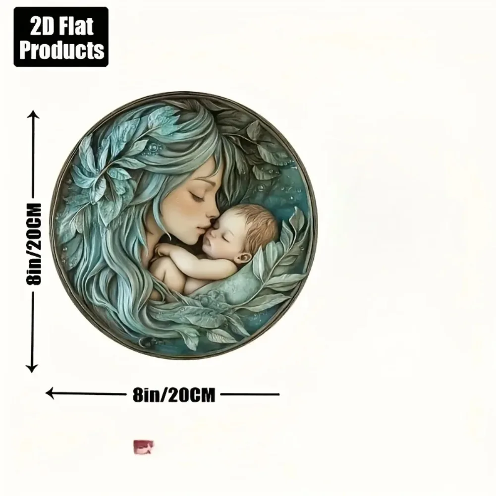 ديكور الجنية والطفل العتيق - نمط جرافيك ثنائي الأبعاد |   مناسبة للبار والمطبخ والمقهى وديكور المنزل والمكتب |   هدية مثالية للعطلات