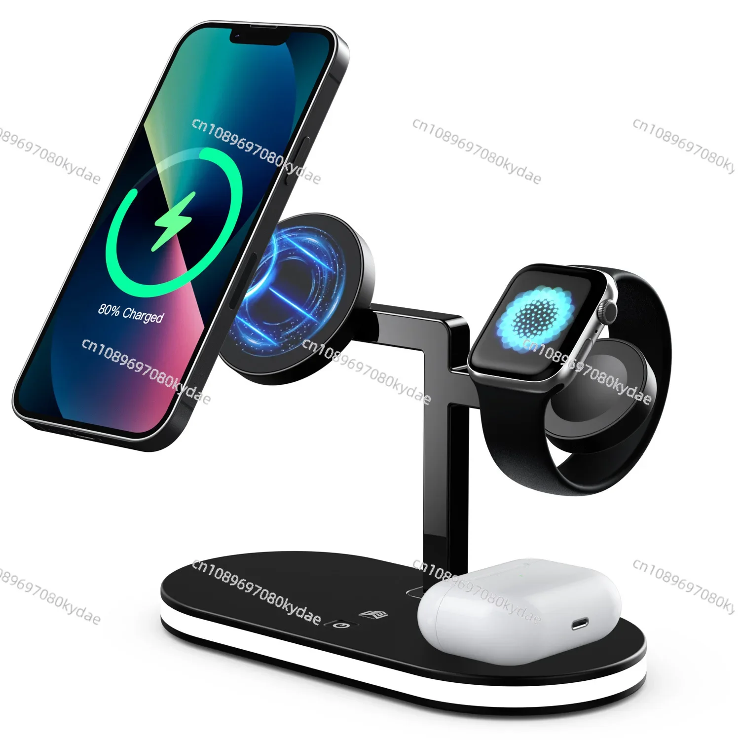 

Mobile Phone Magnetic Wireless Charger Watch Earphone Mobile Phone Charging Bracket Desktop Wireless Charging Fast Charging