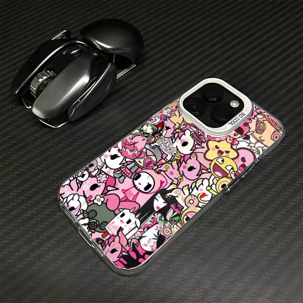 حافظة هاتف T-Tokidokis اليابانية لهاتف iPhone17,16,15,14,13,12,11 Plus، Pro Max غطاء أبيض غير لامع مقاوم للصدمات #4