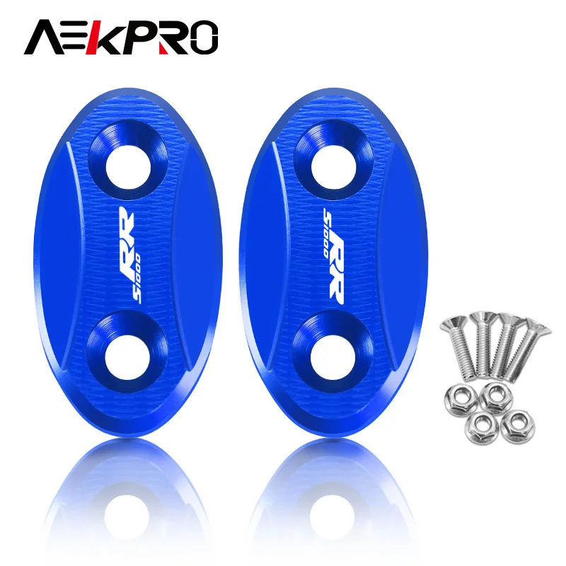 Nuovo Specchio Posteriore Foro di Copertura Per S1000RR s1000rr 2009-2018 Moto CNC Parabrezza Drivato Specchio Eliminatori Cap S 1000RR