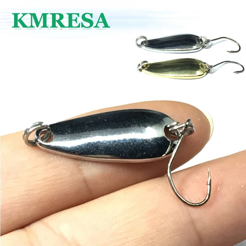 1 шт. металлические блестки рыболовные приманки 3 см 3 г Серебристая Золотая ложка тройной крючок жесткая приманка для рыбалки металлические небольшие ложечки рыболовные приманки снасти