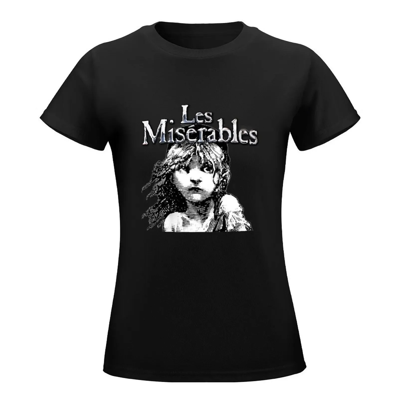 Les Miserables Logo T-Shirt plus size tops Aesthetic clothing oversized lady clothes Woman clothes