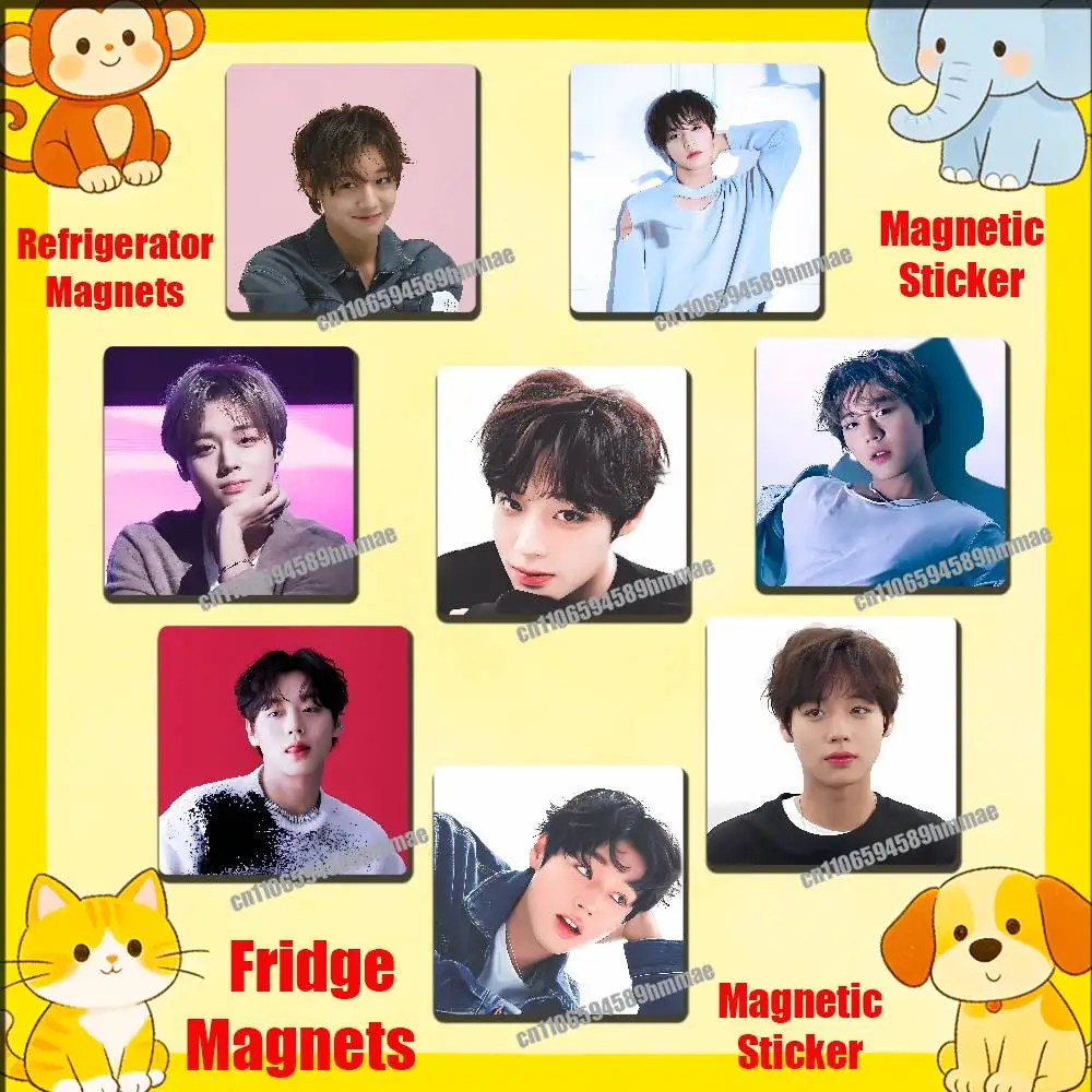 

For Singer Actor P-Park Ji hoon Fridge Freezer Refrigerator Magnets Kitchen Metal Cabinet Magnetic Sticker Card