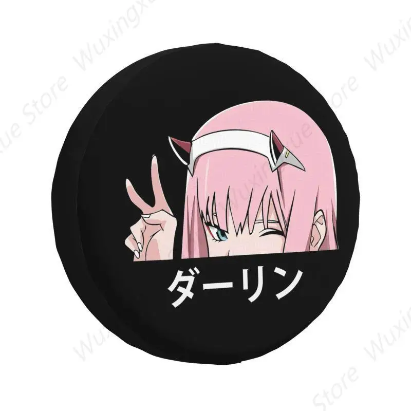 Darling In The Franxx Zero Two Spare Wheel Tire Cover for Honda CRV Jeep RV SUV 4WD 4x4 Vehicle Accessories 14