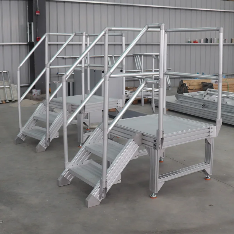 aluminum stair handrail aluminum trolley step ladder aluminum profile stairs