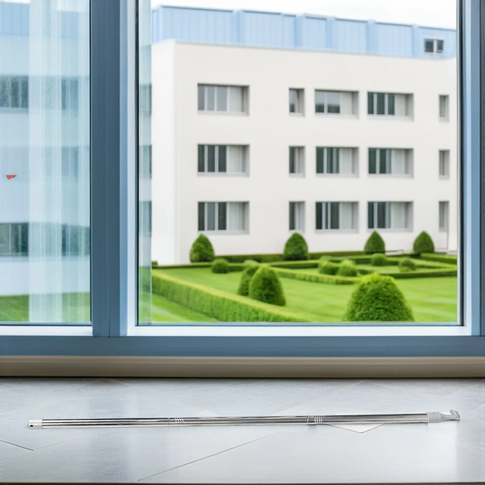 

Durable Stainless Steel Awning Window Opener Adjustable Length Pull Handle Stick for Living Room Bedroom Kitchen School Windows