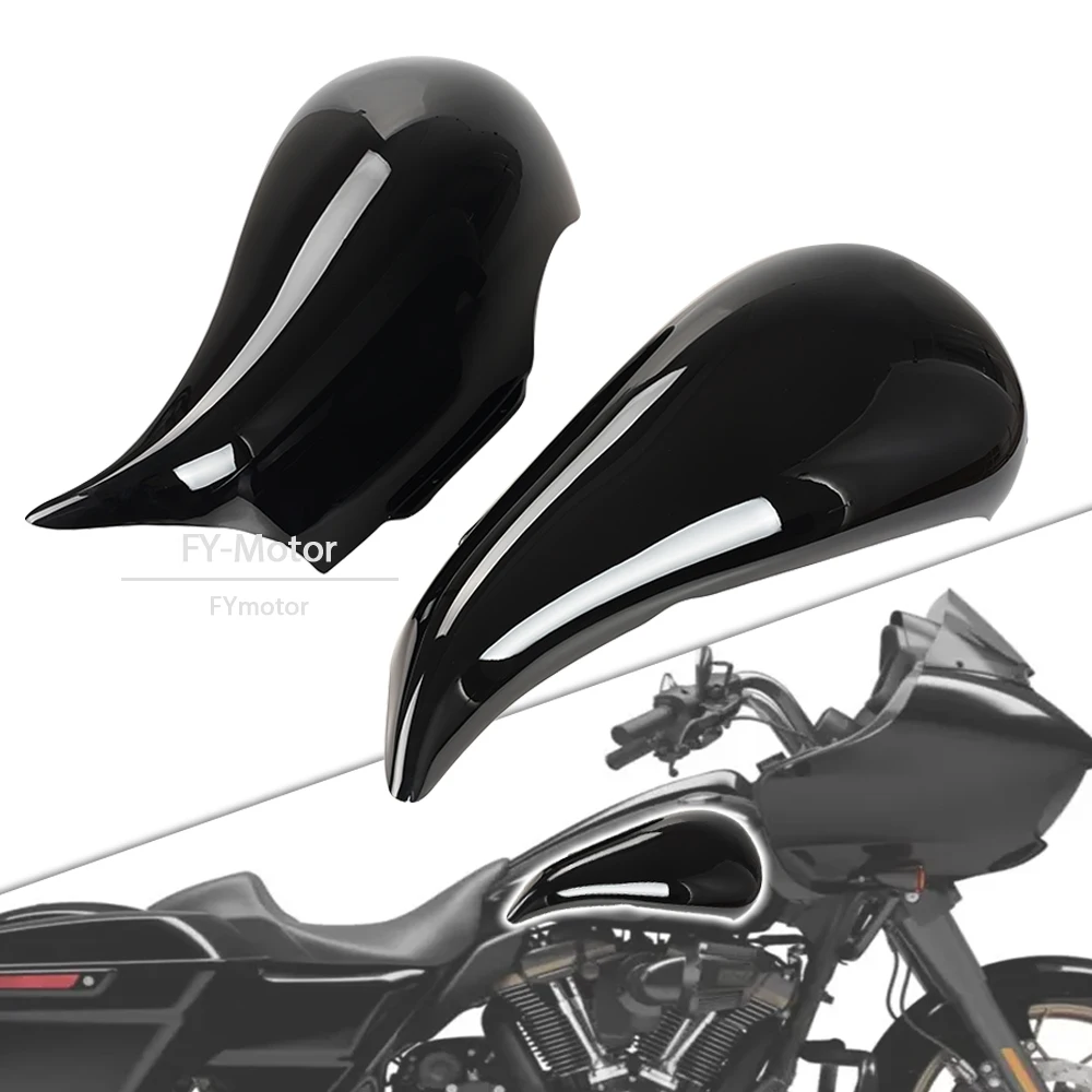 

Motorcycle Stretched Tank Cover Gallon Fuel Shroud for Harley Davidson Touring (Street/Road Glide) 2009-2023, ABS Glossy Black