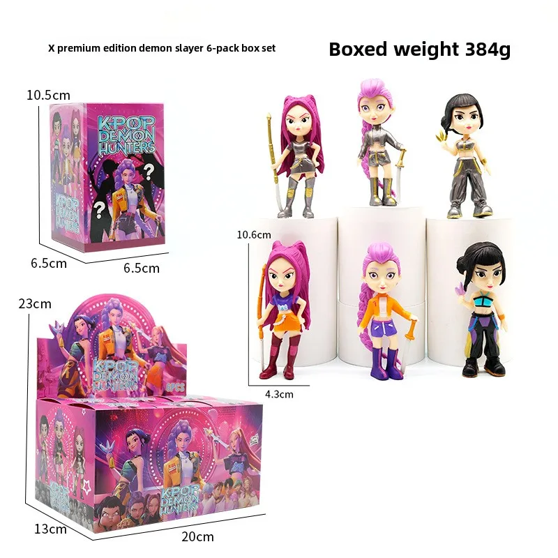شيطان الصيادين أنيمي Kpop نموذج لجسم صندوق أعمى لعبة الكرتون الألعاب الأجهزة الطرفية مكتب الديكور جمع نموذج للطفل هدية