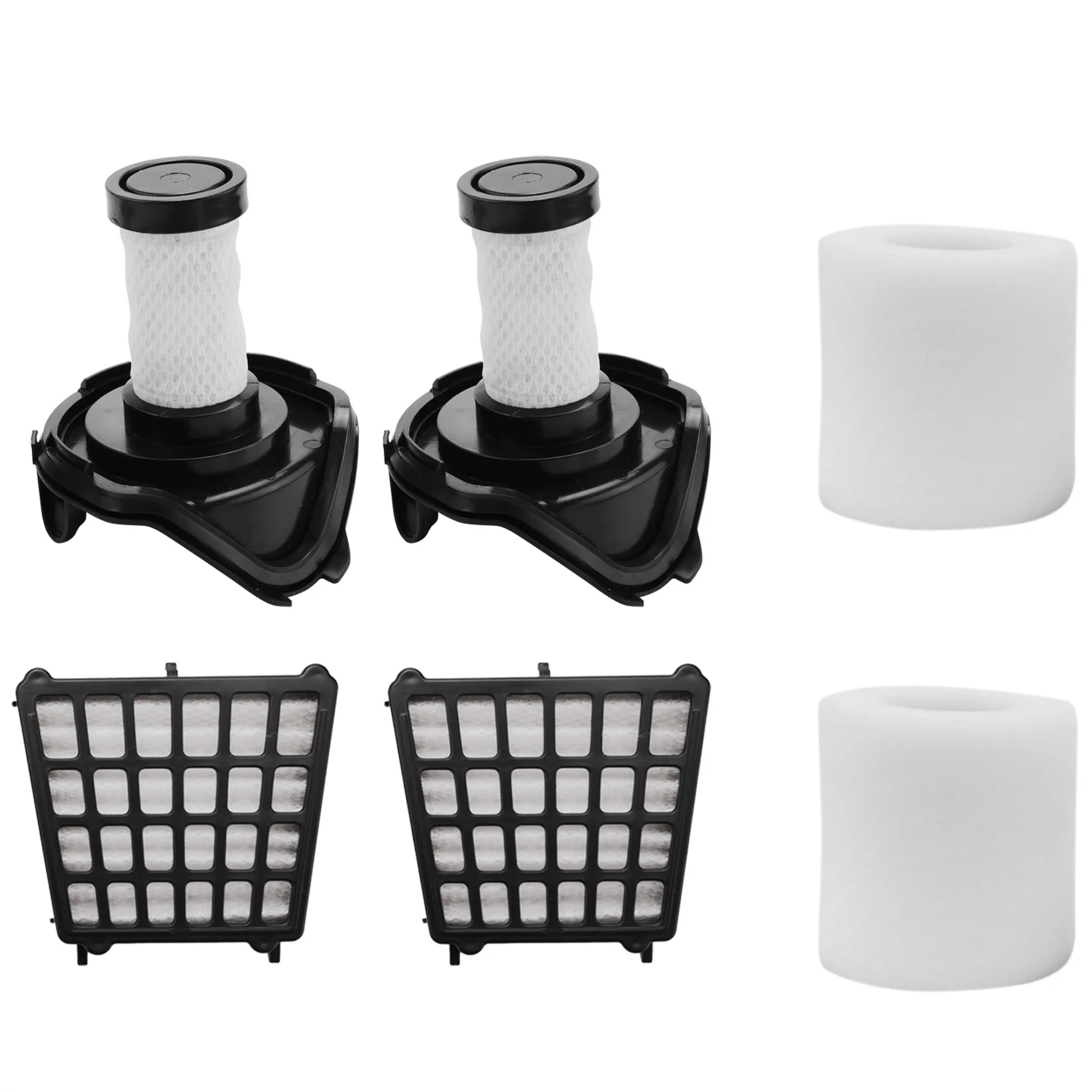 Replacement Filters for Shark Flex DuoClean Vacuum HV390,HV391,HV392,2 HEPA Filters+2 Foam Filters+2 Pre-Motor Filters