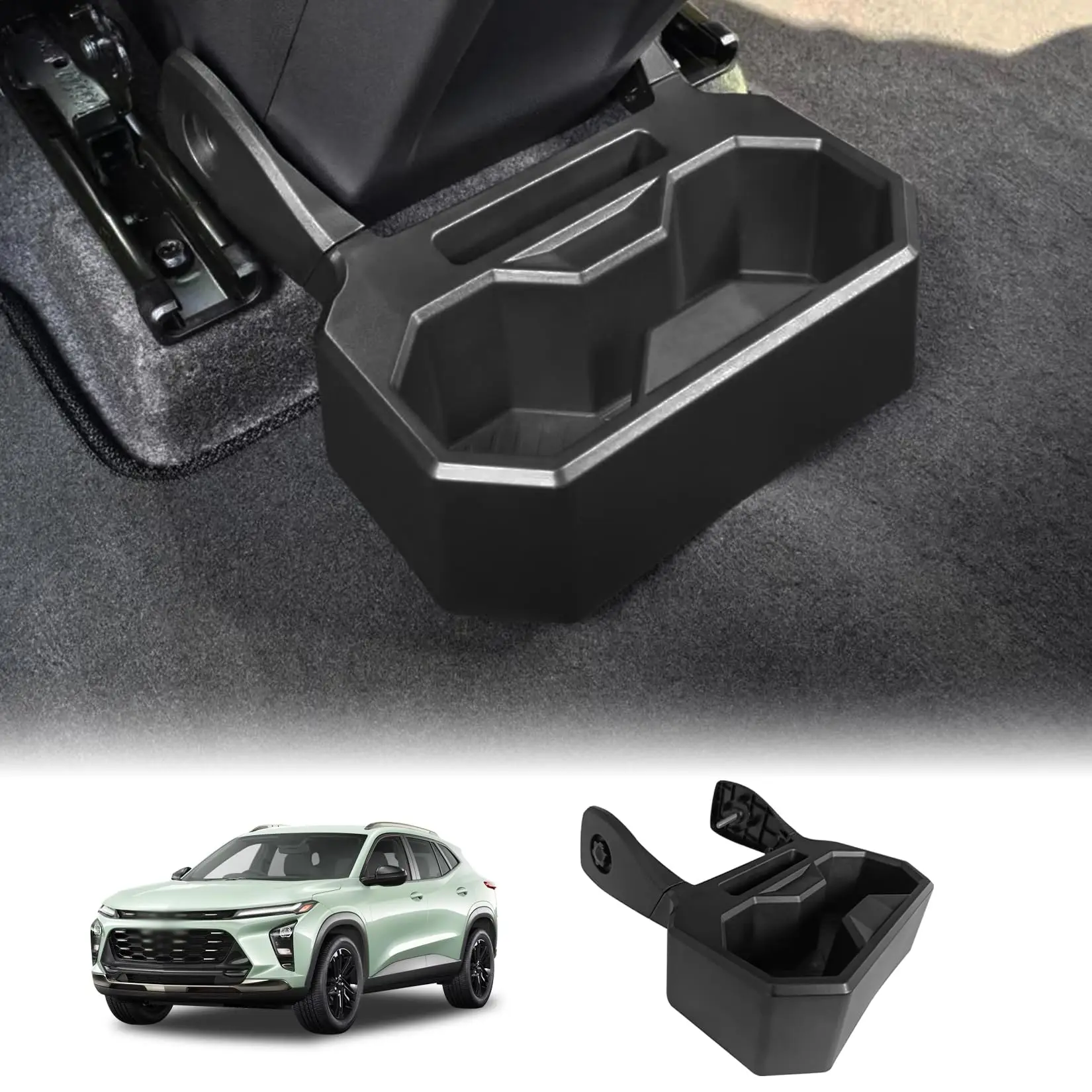 

Rear Floor Cup Holder For Chevrolet Trax 2024 2025 Double Drink Storage Organizer Interior Accessory