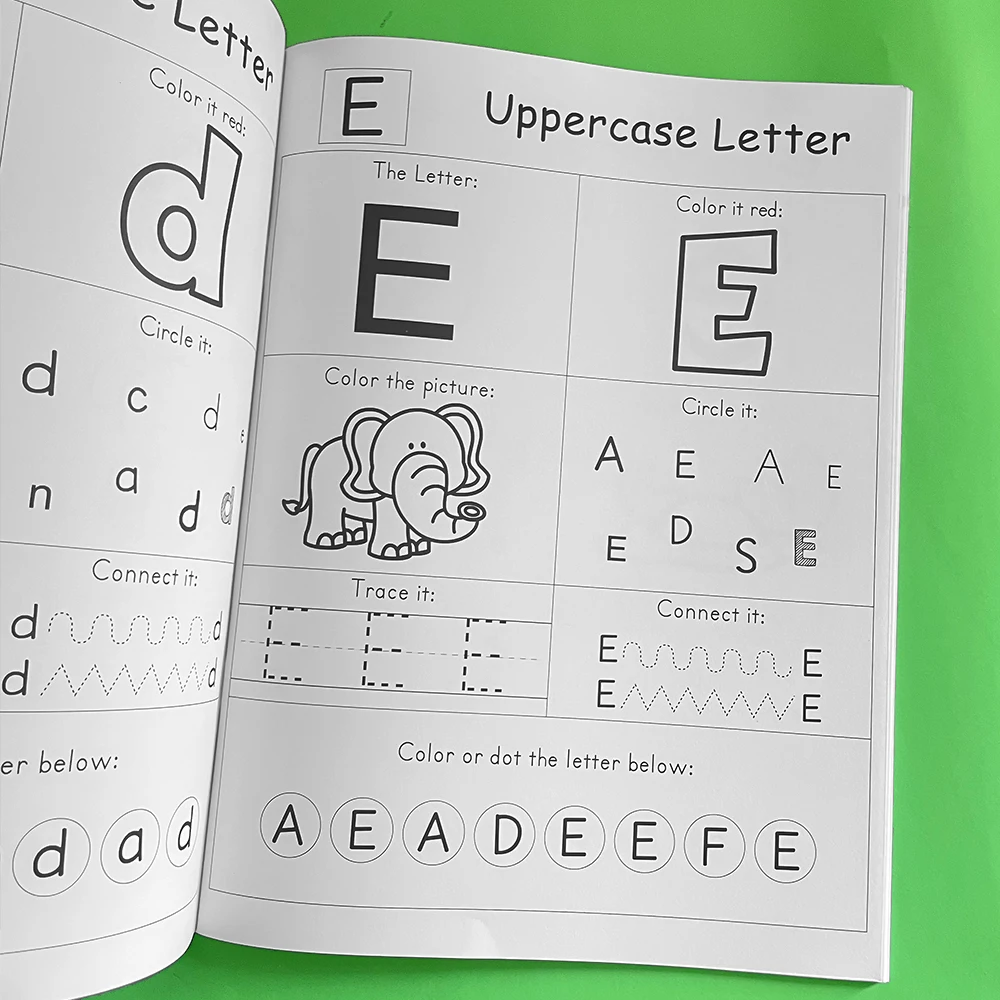 52Pages English Letter Tracing Workbook Kid ABC Alphabet Copybook writing Practice Learning Worksheet for preschool kindergarten