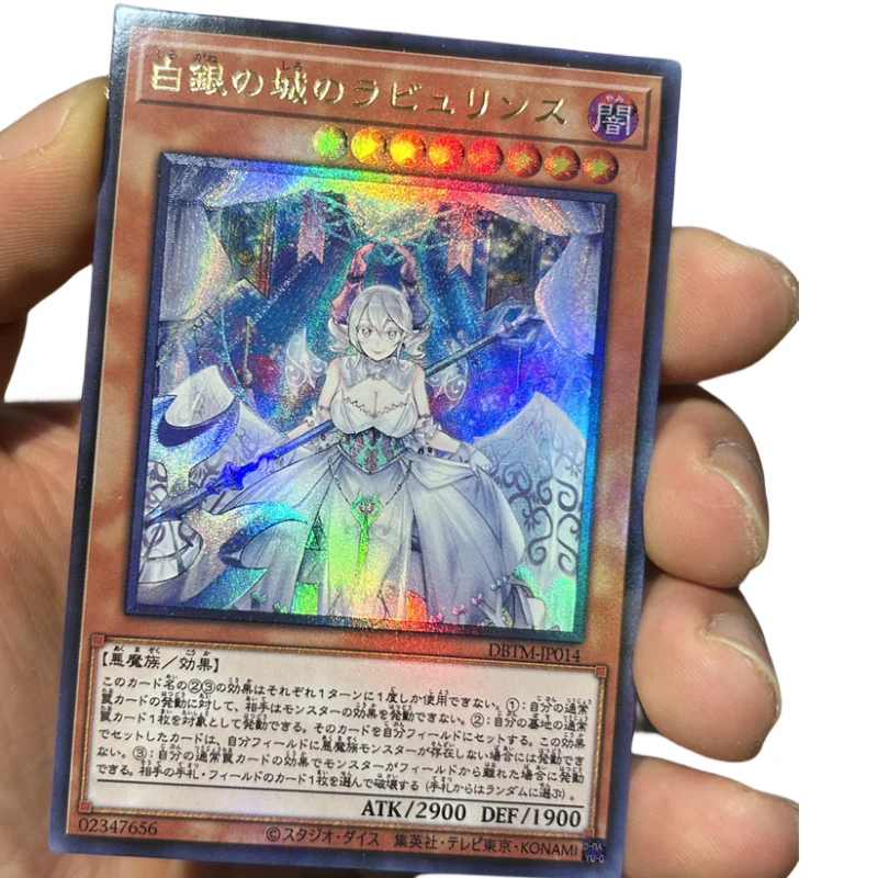 Yu Gi Oh Cards AI Version ACG Tearlaments Labrynth Ash Blossom Anime Game Characters Coarse Color Flash UTR Collection DIY Cards