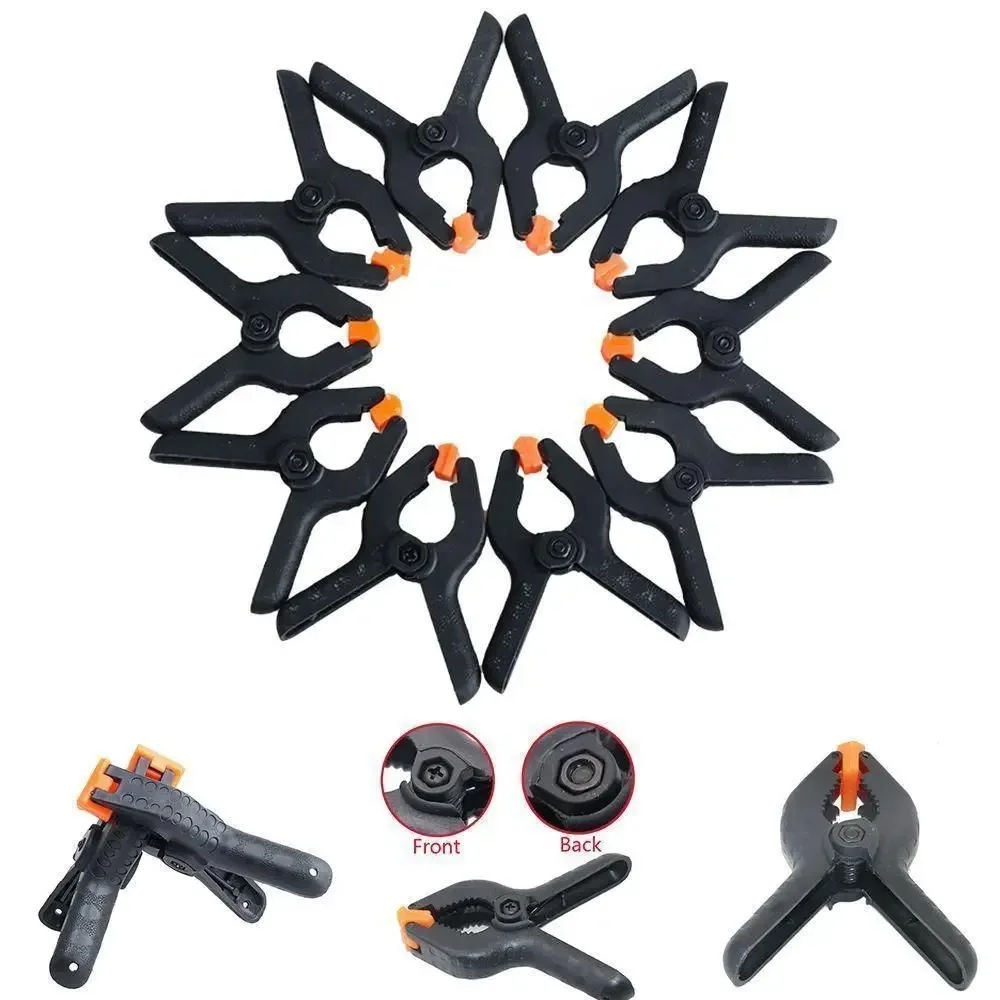 

2/3/4/6 Inches Woodworking Spring Clamps DIY Tools Plastic Nylon Toggle Clamp for Woodwork Spring Clip Photo Studio Clamps