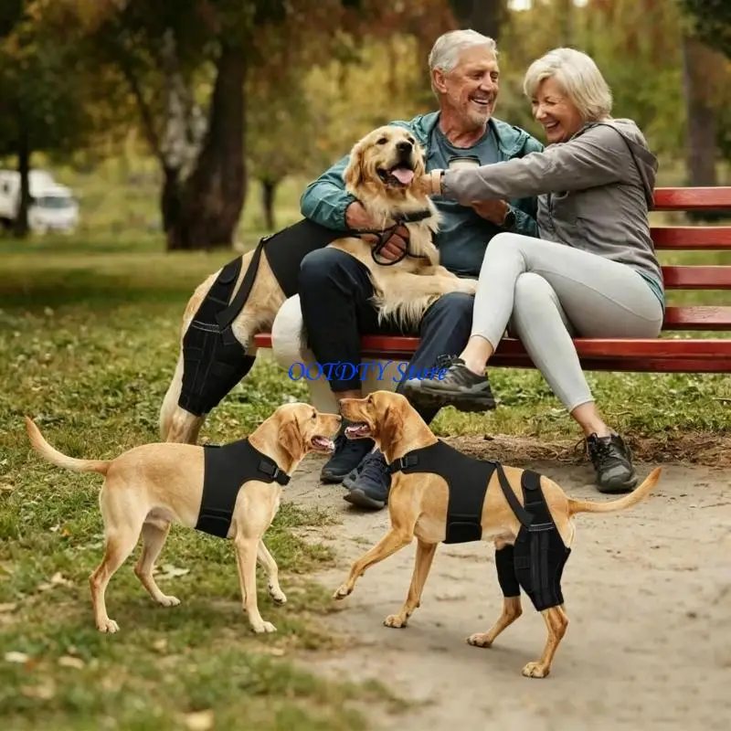 367A Dog Knee And Hip Support Garment For Joint Weakness And Post Surgeries Care Protective Dog Leg Wrap Support Stabilizer
