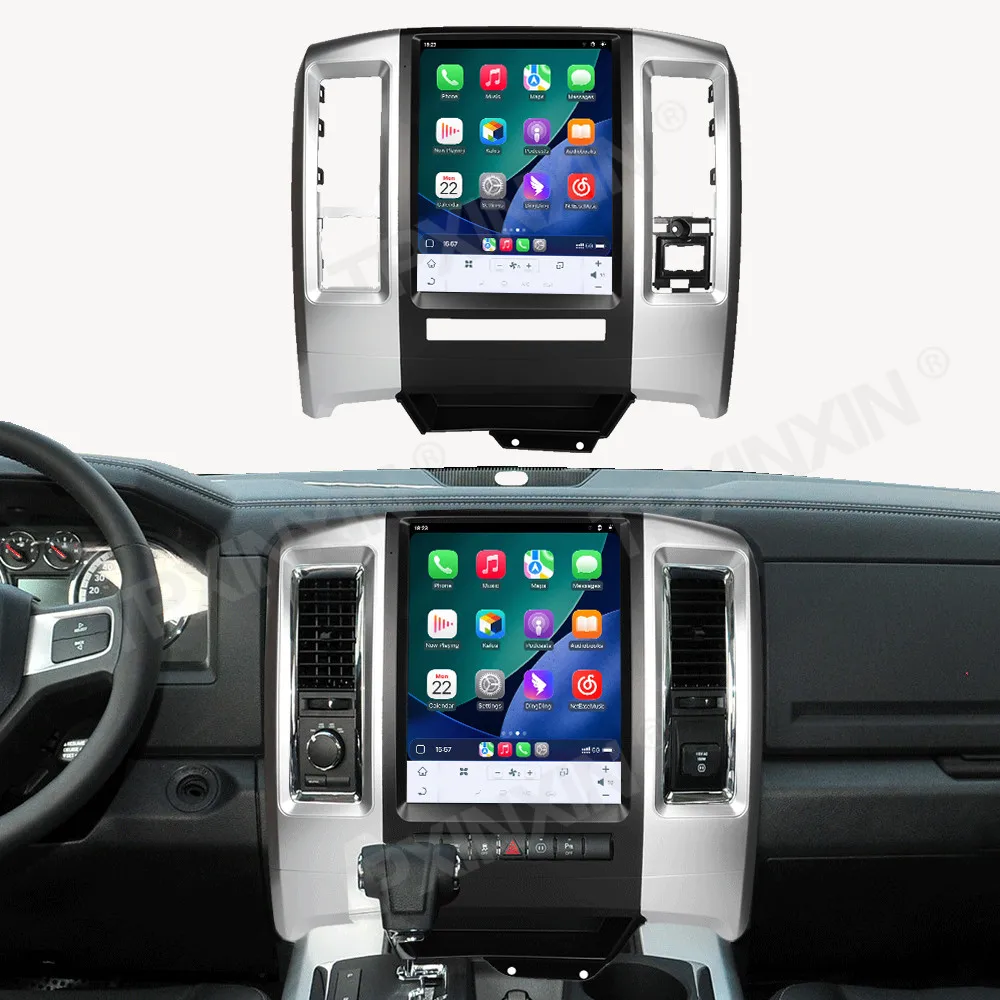 

12,1 "Android 14.0 авто радио для Dodge Ram 1500 2500 3500 2009-2012 CarPlay стерео мультимедийный плеер GPS Navi магнитофон